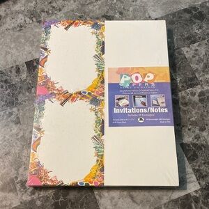 AMPAD 50 Count Invitation Paper/Envelopes (Party Favors) - Size 4.5 x 5.5 Inches